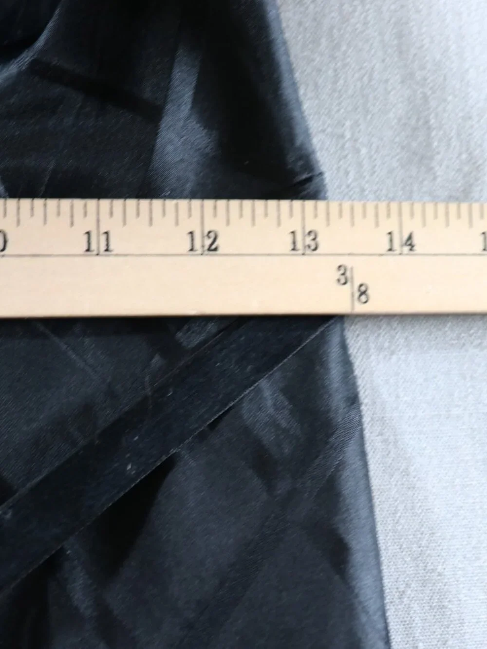 VTG Express Silk Cocktail Dress 7/8* 5/6 50s Style Strapless Black Goth Fairy - Picture 12 of 14